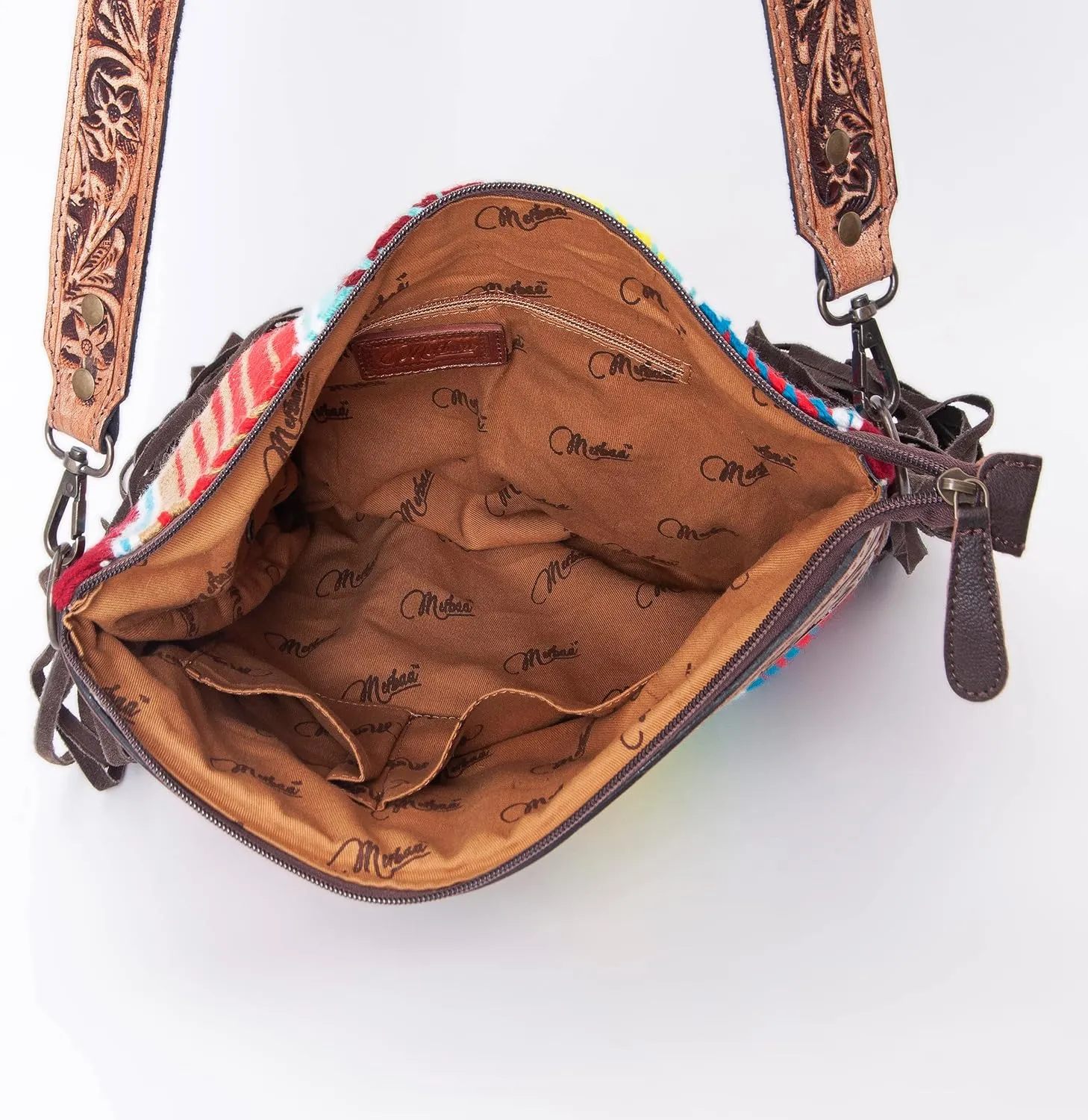 Women Natural Cowhide Leather Crossbody Bag With Adjustable Detachable Strap