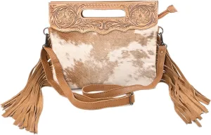 Women Natural Cowhide Leather Crossbody Sling Bag With Adjustable Detachable Strap | Shoulder Bag | Handbag