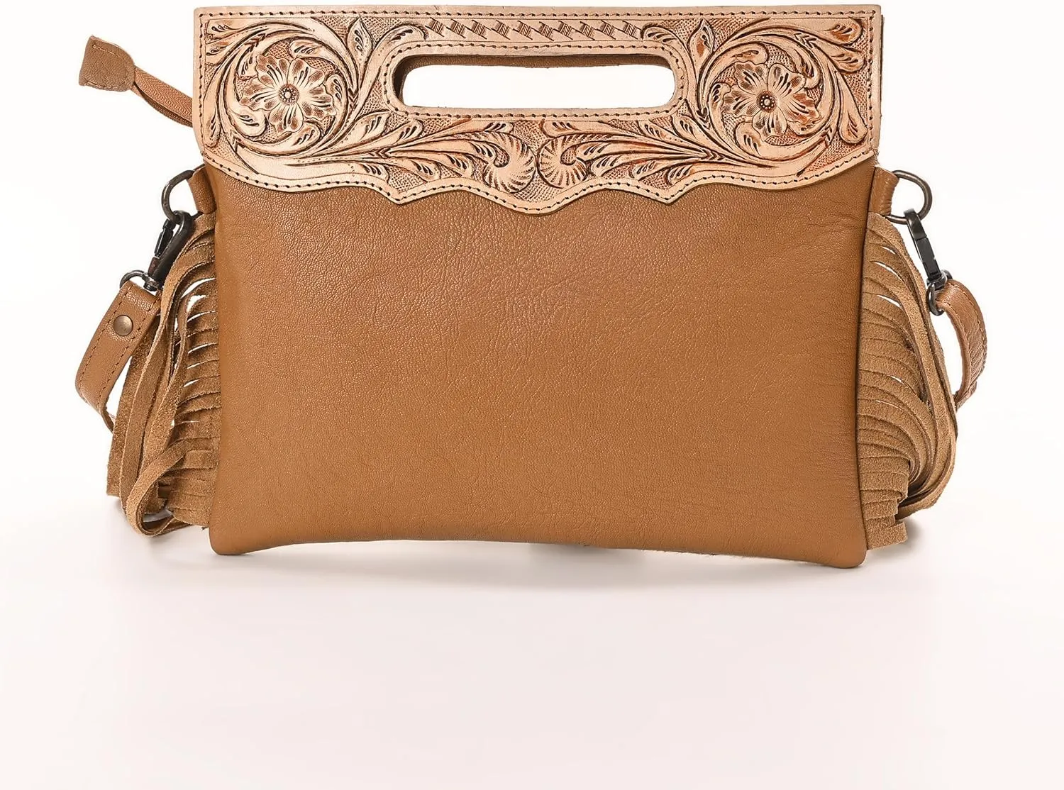 Women Natural Cowhide Leather Crossbody Sling Bag With Adjustable Detachable Strap | Shoulder Bag | Handbag