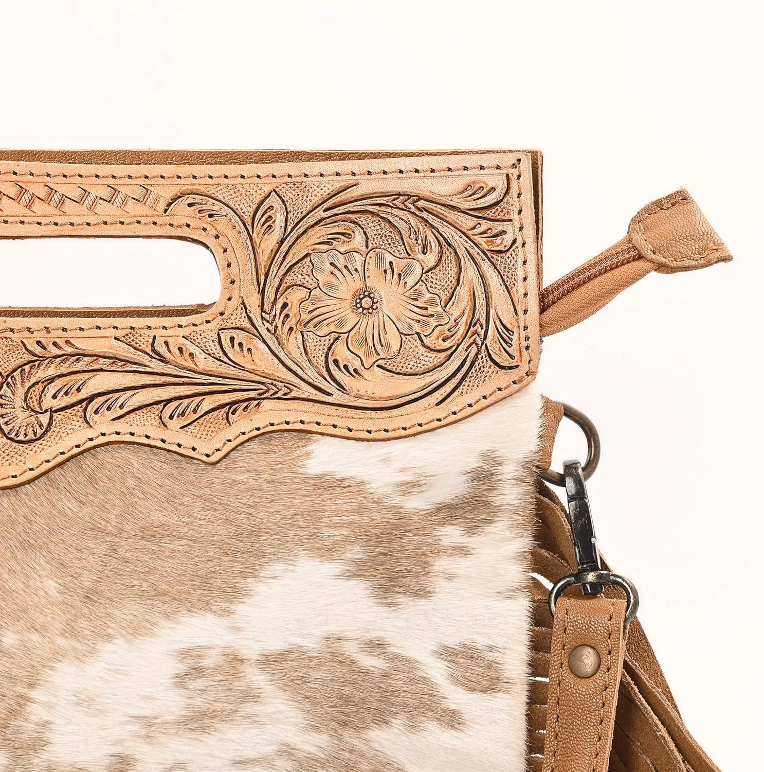 Women Natural Cowhide Leather Crossbody Sling Bag With Adjustable Detachable Strap | Shoulder Bag | Handbag