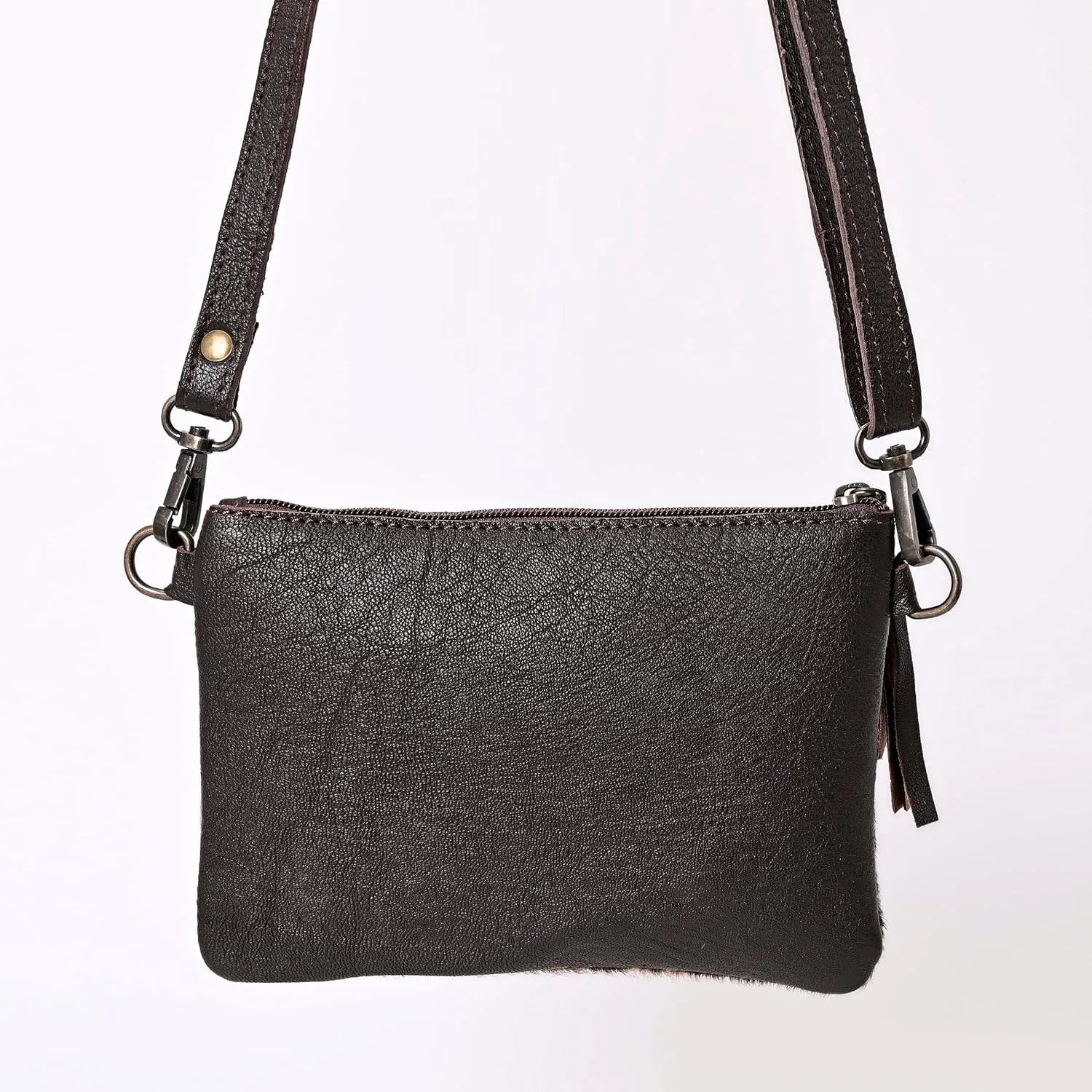 Women Natural Cowhide Leather Hand Bag With Adjustable Detachable Strap Leather Massenger Handbag Purse Sling Bag