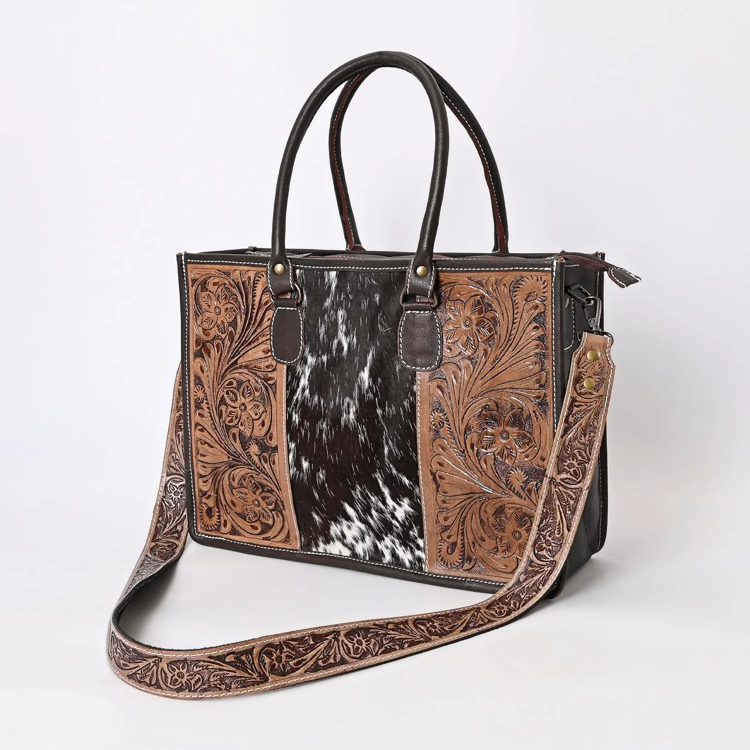 Women Natural Cowhide Leather Hand Bag With Adjustable Detachable Strap Leather Massenger Handbag Purse Sling Bag