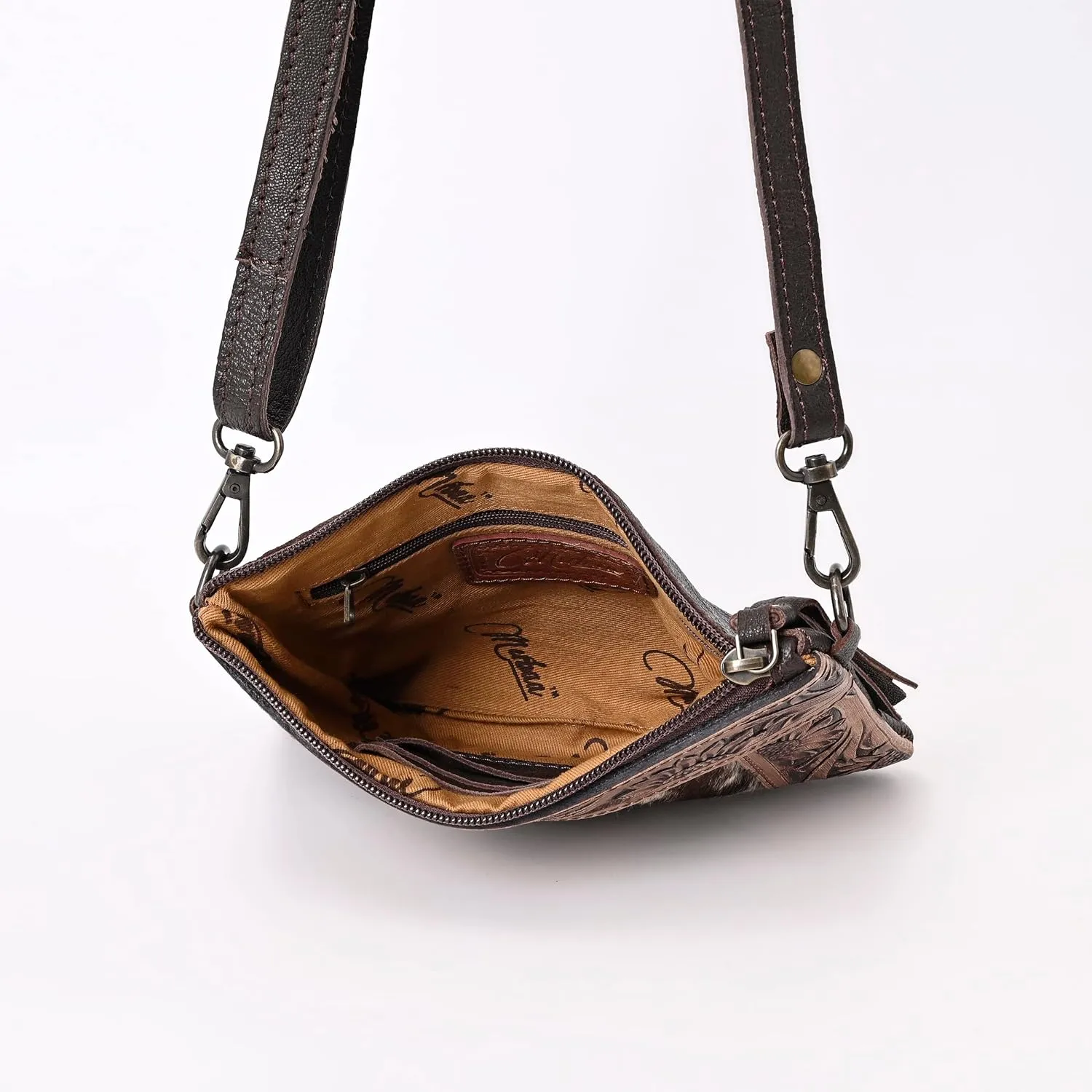Women Natural Cowhide Leather Hand Bag With Adjustable Detachable Strap Leather Massenger Handbag Purse Sling Bag