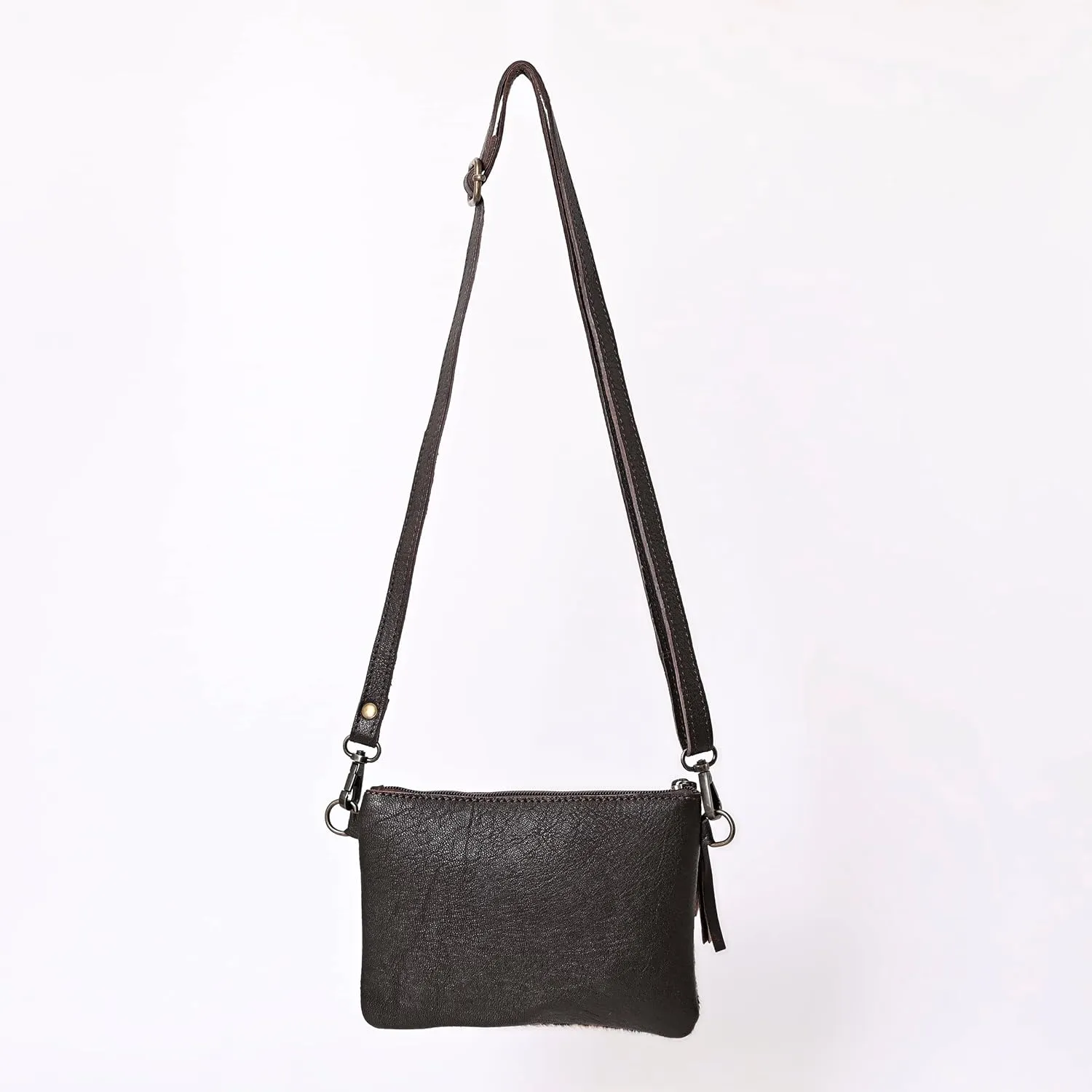 Women Natural Cowhide Leather Hand Bag With Adjustable Detachable Strap Leather Massenger Handbag Purse Sling Bag
