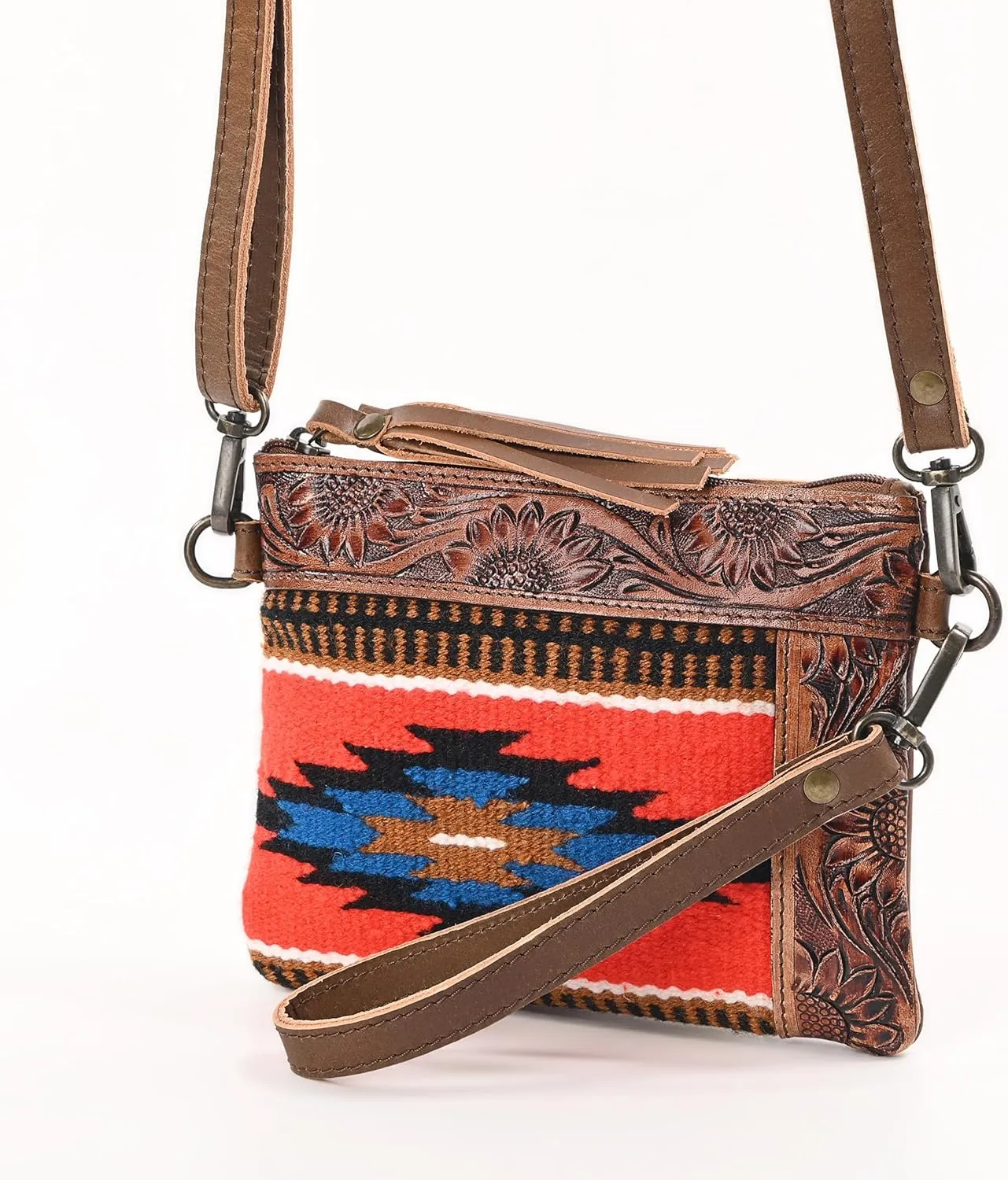 Women Natural Cowhide Leather Hand Bag With Adjustable Detachable Strap Leather Massenger Handbag Purse Sling Bag