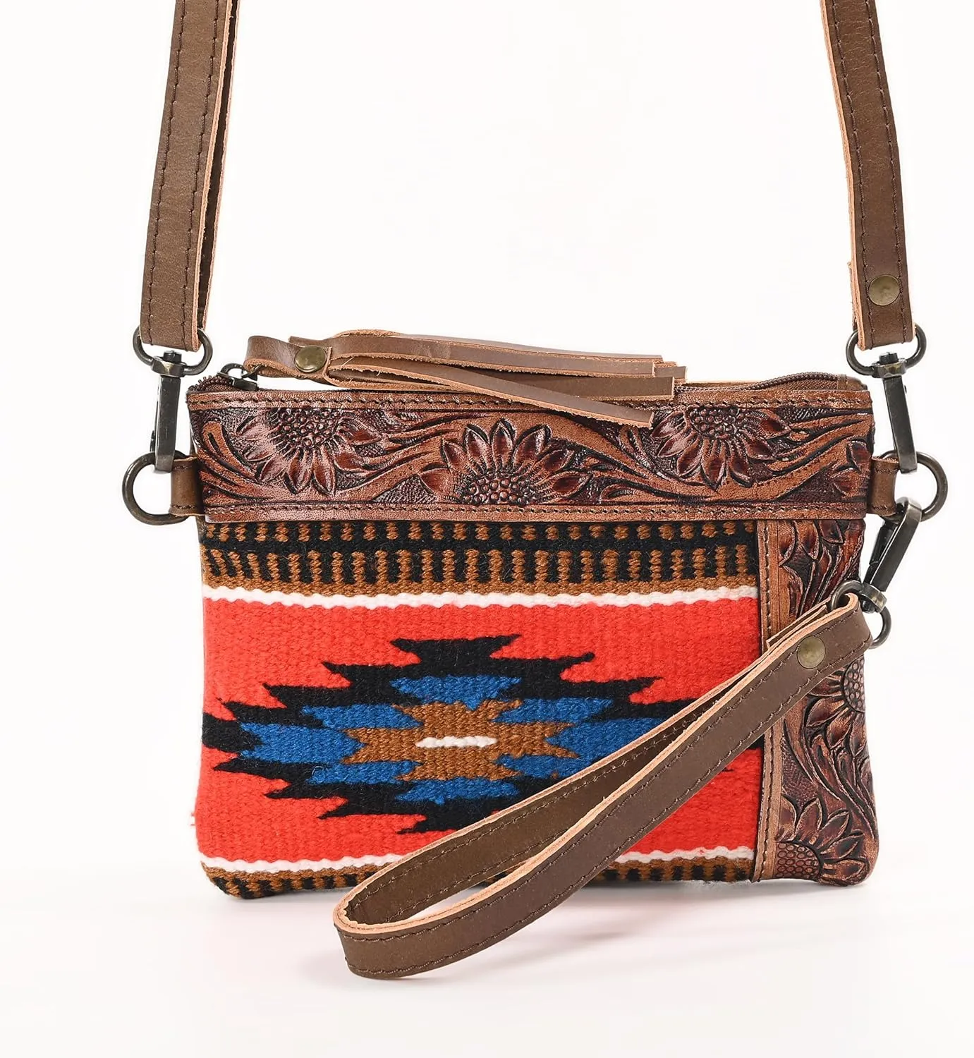 Women Natural Cowhide Leather Hand Bag With Adjustable Detachable Strap Leather Massenger Handbag Purse Sling Bag