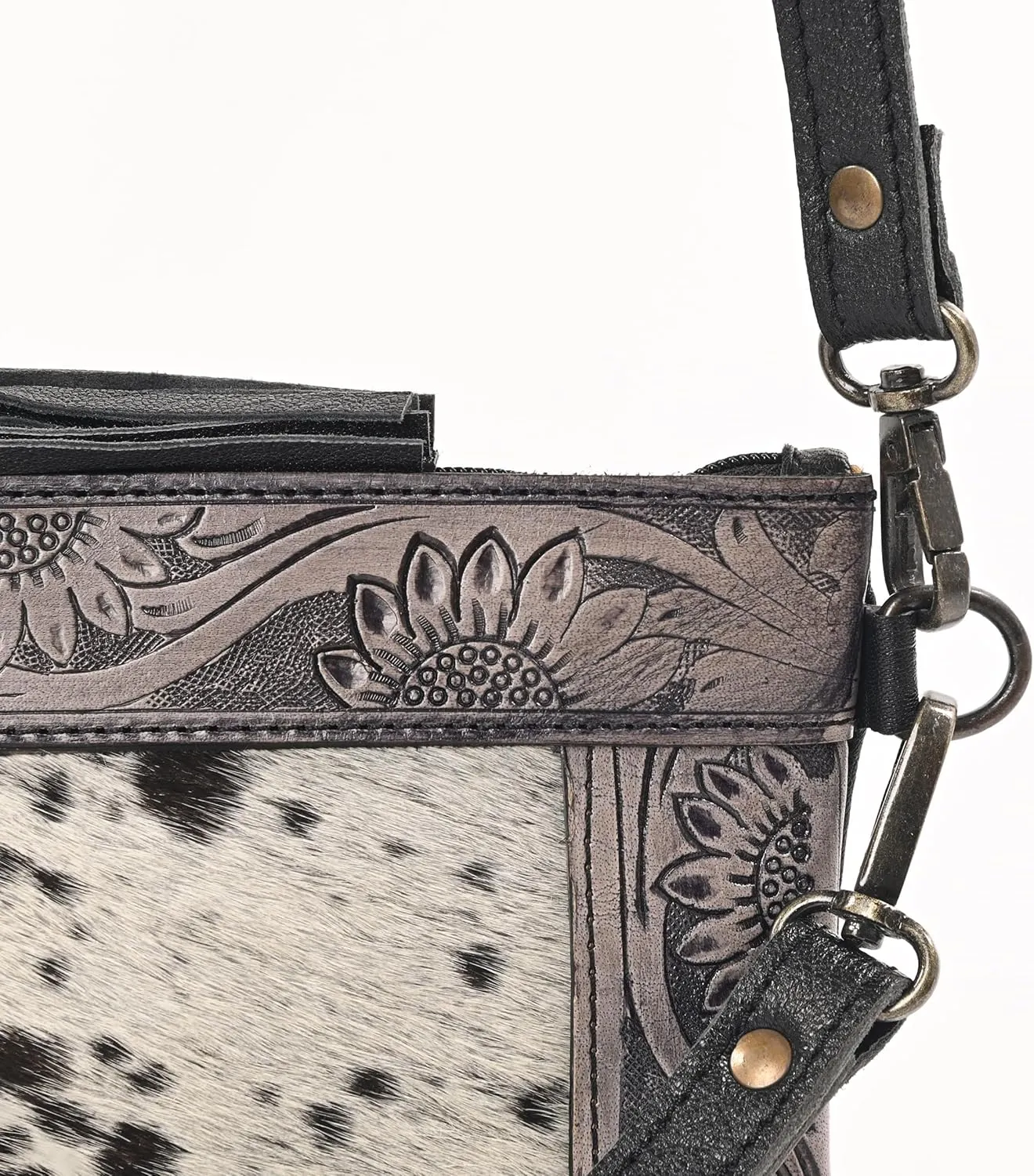 Women Natural Cowhide Leather Hand Bag With Adjustable Detachable Strap Leather Massenger Handbag Purse Sling Bag