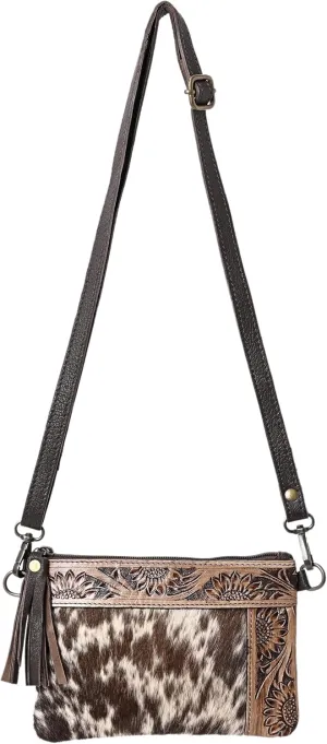 Women Natural Cowhide Leather Hand Bag With Adjustable Detachable Strap Leather Massenger Handbag Purse Sling Bag