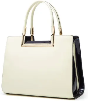 Women Top Handle Purse Satchel Patent PU Leather Handbag Shoulder Crossbody Bag Tote