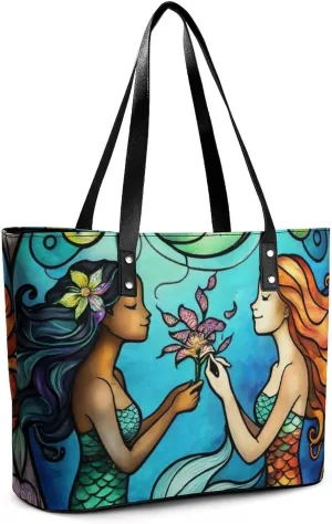 Women Tote Bags Handbags PU Leather Shoulder Casual Handbags