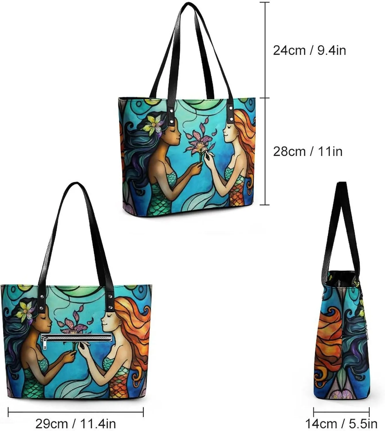 Women Tote Bags Handbags PU Leather Shoulder Casual Handbags
