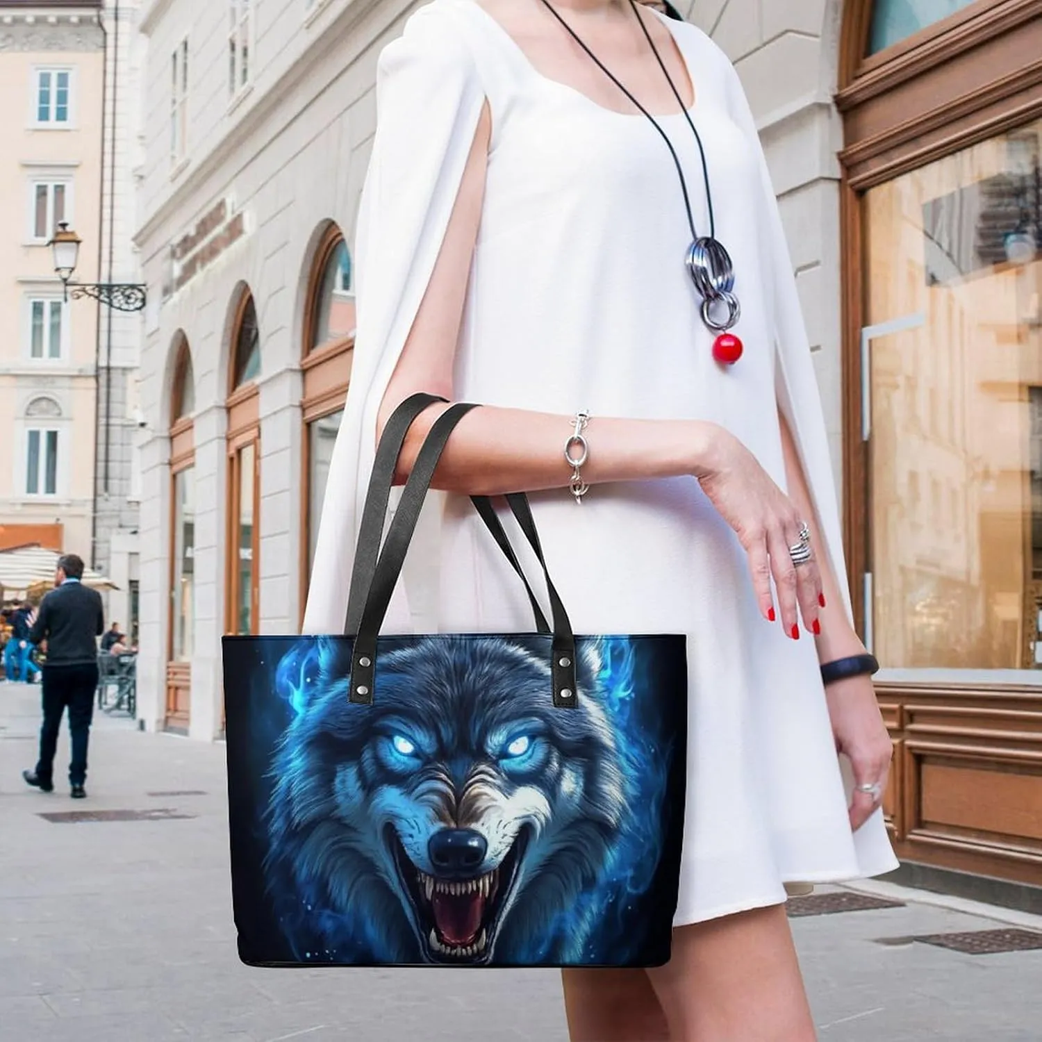 Women Tote Bags Handbags PU Leather Shoulder Casual Handbags