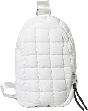 Women Travel Crossbody Bag Solid Color Fashion Waist Pack Adjustable Strap Quilted Fanny Pack Crossbody Sling Bag