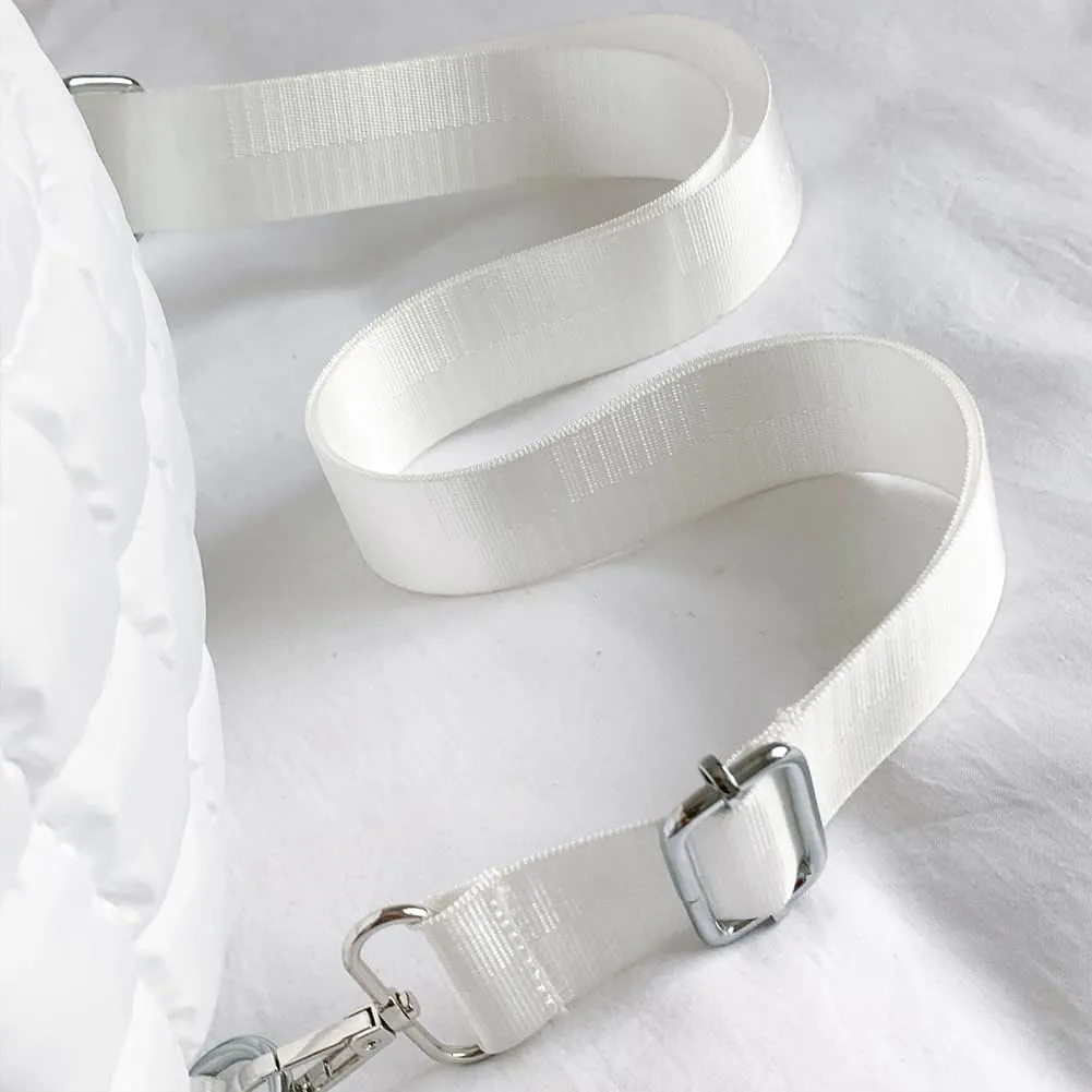 Women Travel Crossbody Bag Solid Color Fashion Waist Pack Adjustable Strap Quilted Fanny Pack Crossbody Sling Bag