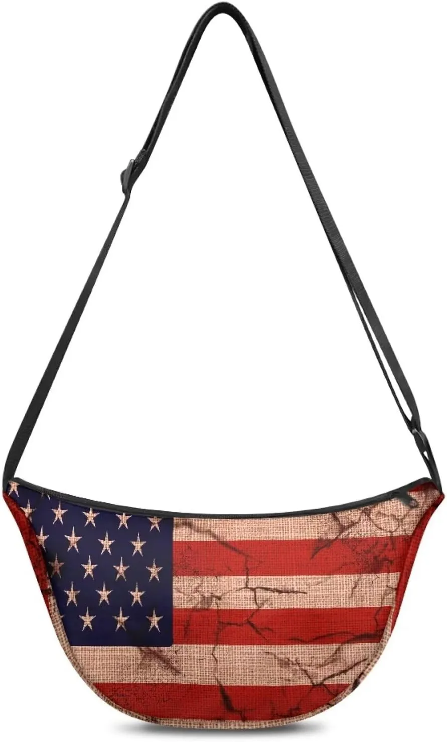 Women Trendy Crossbody Bag Men Lightweight Sling Crescent Purses with Adjustable Strap Fanny Packs Casual Handbag