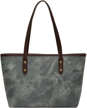 Women Vegan Leather Tote Purse Vintage Vegan Leather Shoulder Bags Stylish Casual Trendy Large Shoulder Handbags
