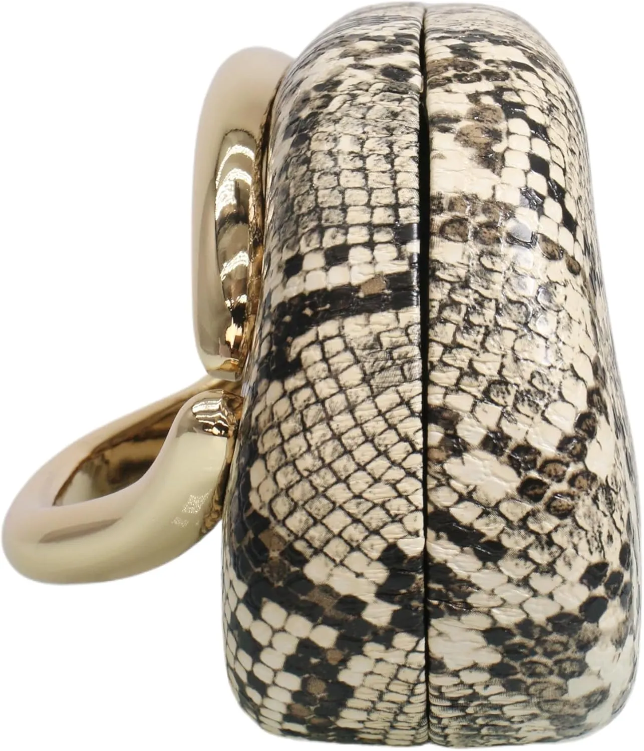 Women Woven PU Leather Clutch Box Metal Handle Evening Bag Trendy Leather Handbag Weave Shoulder Purse for Causal