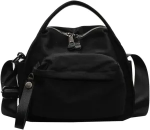 Womens Casual Nylon Tote Purses Large Shoulder Crossbody Purses Lightweight Canvas Handbags for Daily Use