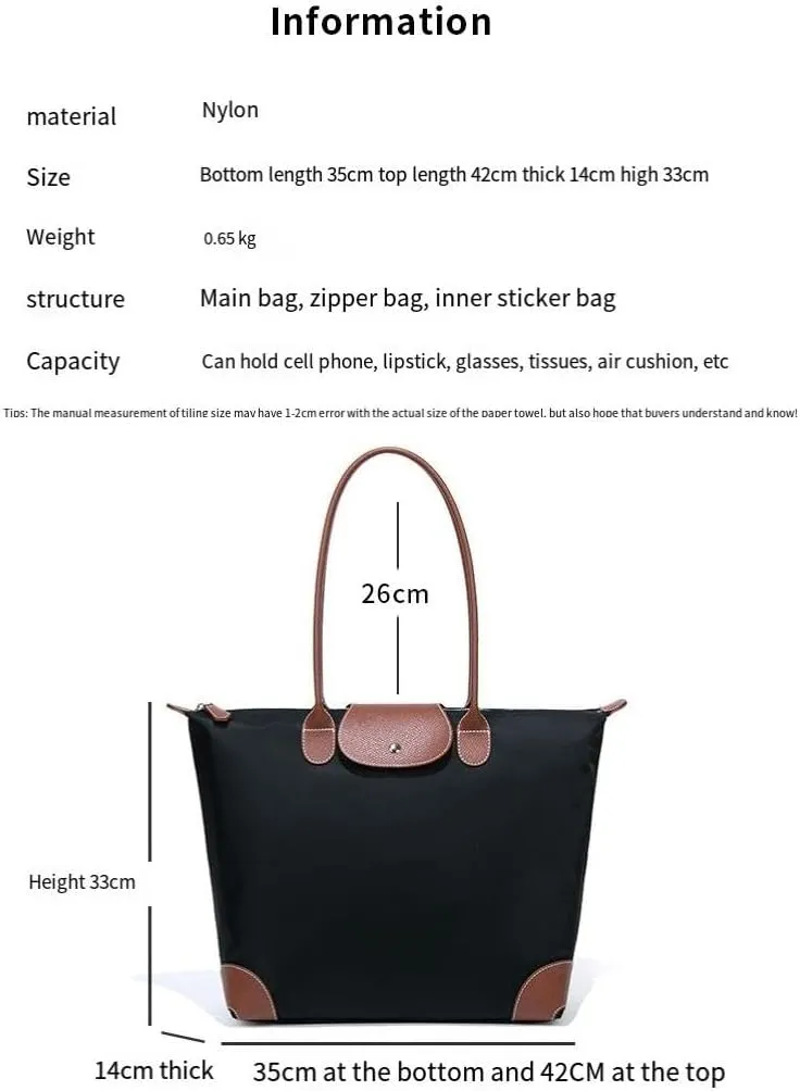 Women's Commuter Handbags Large Capacity Spliced Shoulder Bags Tote Bag Zipper Purses
