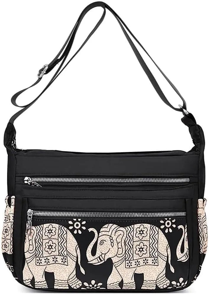 Women's Crossbody Bag Contrast Color Plaid Striped Saddle Shoulder Handbag Underarm Satchel Tote Clutch Purse Hobo Bag
