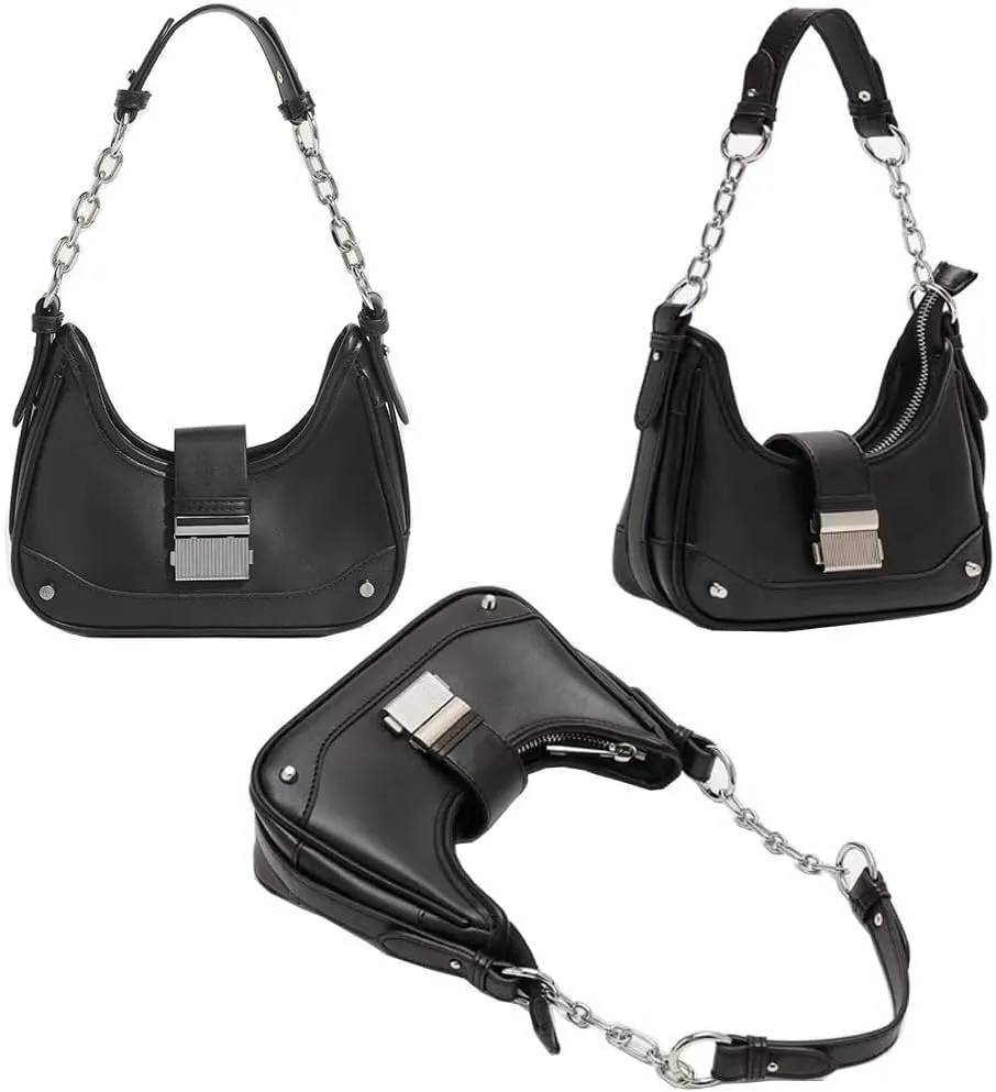 Women's Crossbody Bag Contrast Color Plaid Striped Saddle Shoulder Handbag Underarm Satchel Tote Clutch Purse Hobo Bag