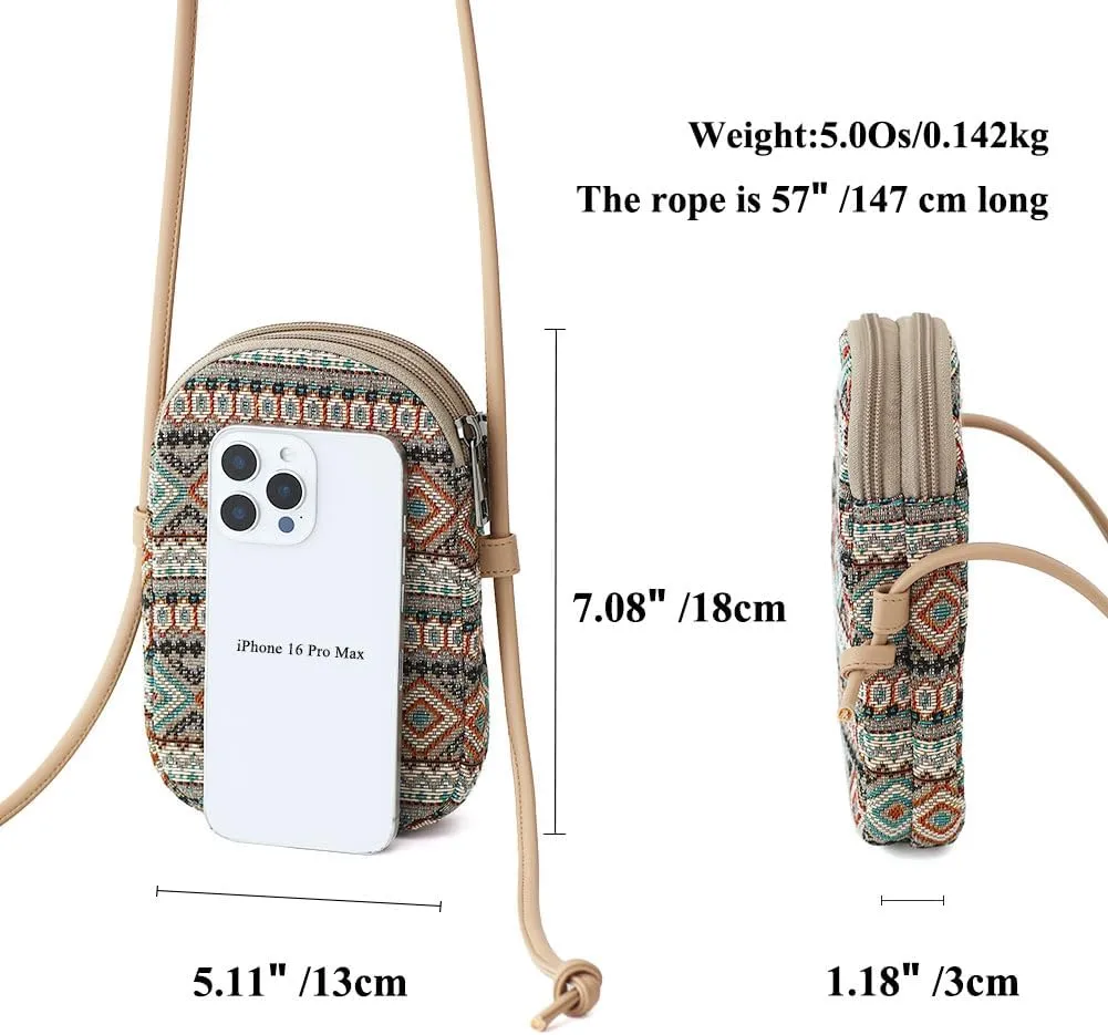 Women's Crossbody Bag - Small Adjustable Strap Shoulder Bag for Travel & Vacation