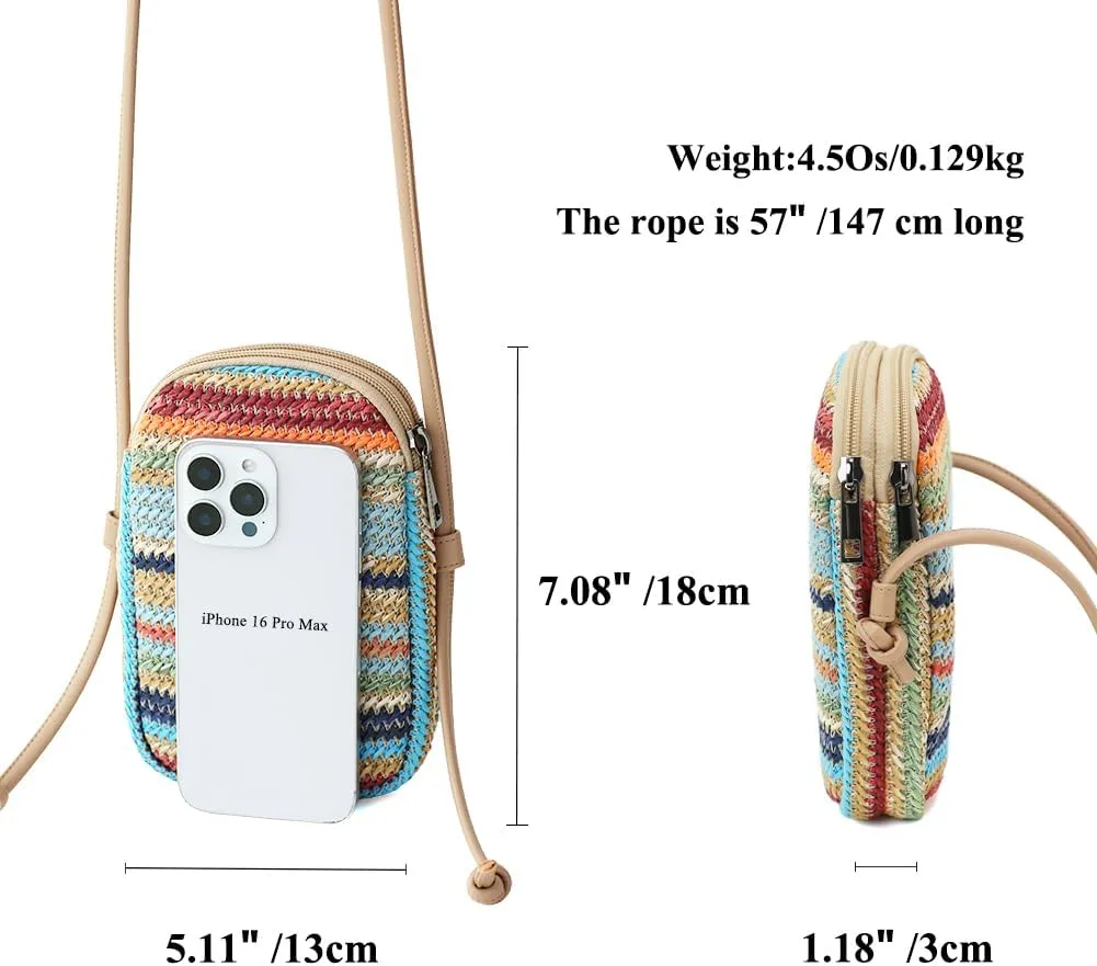 Women's Crossbody Bag - Small Adjustable Strap Shoulder Bag for Travel & Vacation