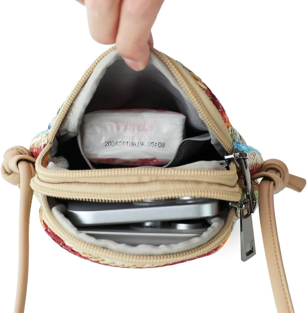 Women's Crossbody Bag - Small Adjustable Strap Shoulder Bag for Travel & Vacation