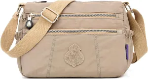 Women's Crossbody Bag with Zipper Pockets, Adjustable Strap,A gift for mom