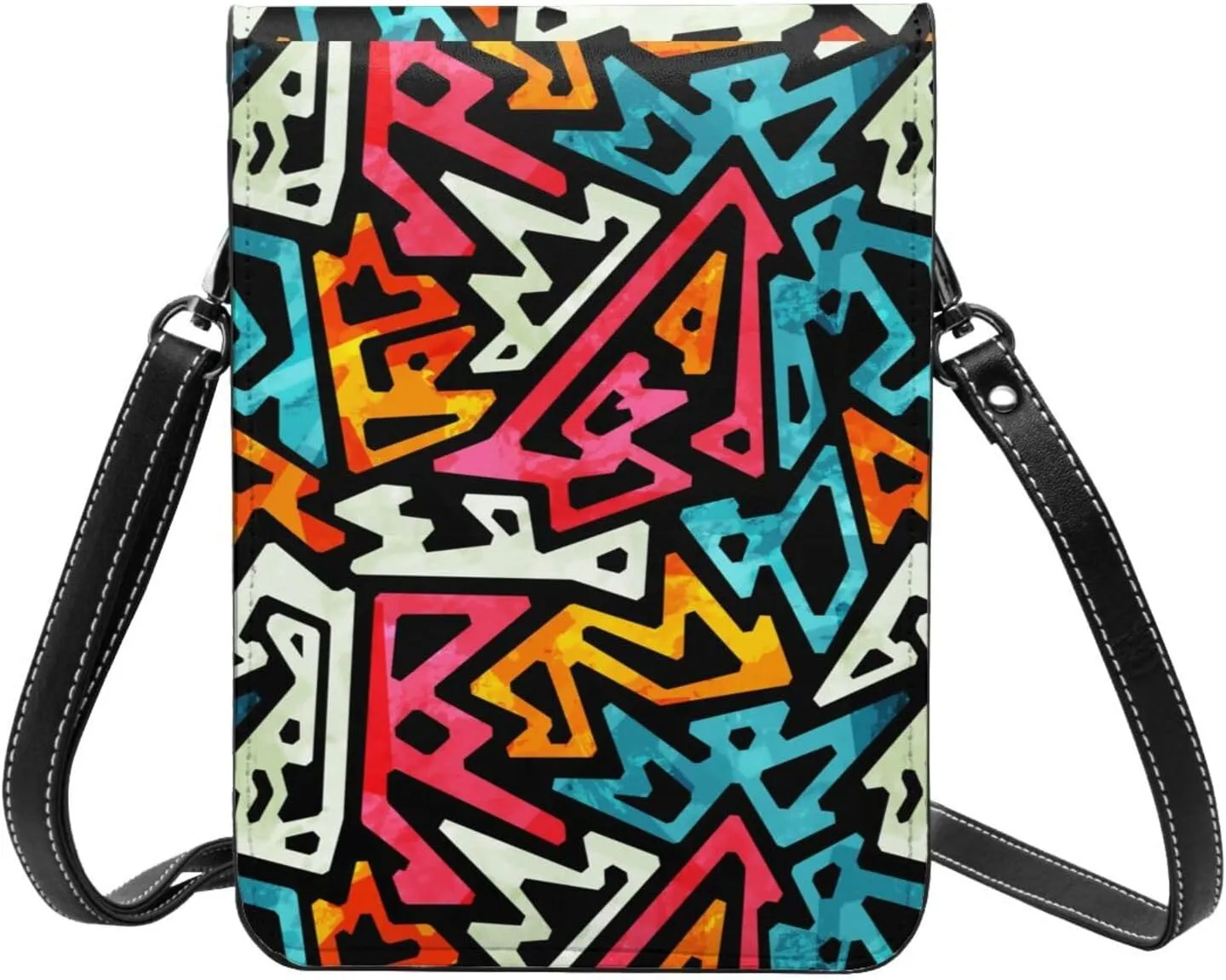Womens Crossbody Bags Forest Animal Pattern Phone Bag Wallet Purses Adjustable Strap