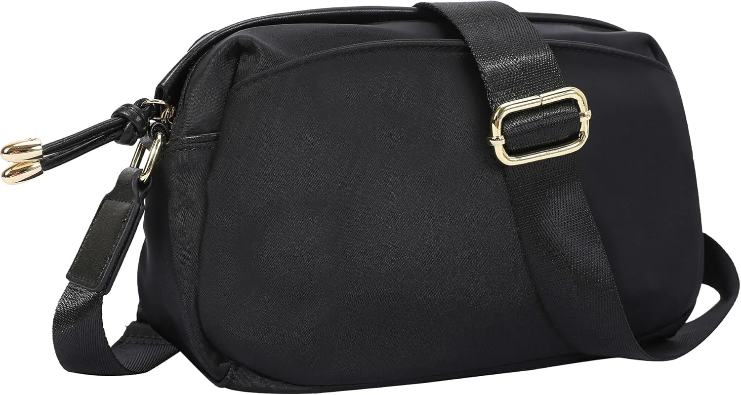 Women's Crossbody Handbags Classic Medium Crossbody Bag with Adjustable Strap and Zipper Pockets