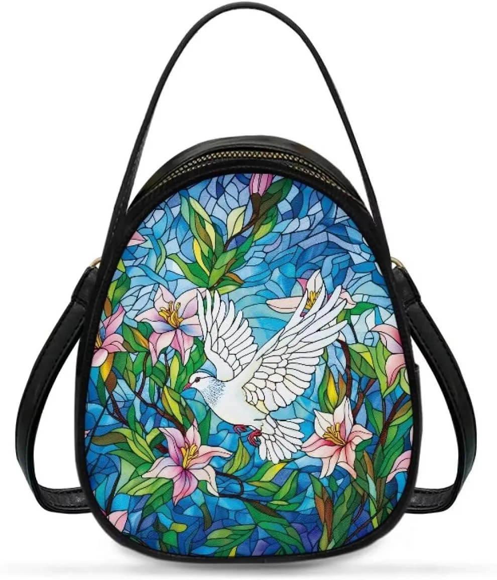 Women's Crossbody Handbags Owls Small Travel Purses Phone Bag, Butterfly Cross Body Bag Zipper Top Handle Purse