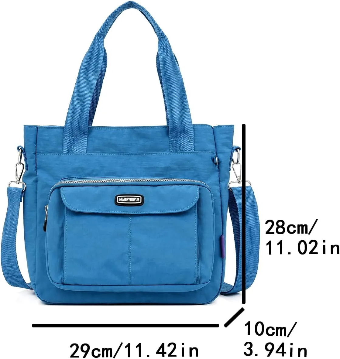 Women's Crossbody Tote Bag with Multiple Pockets, Adjustable Strap