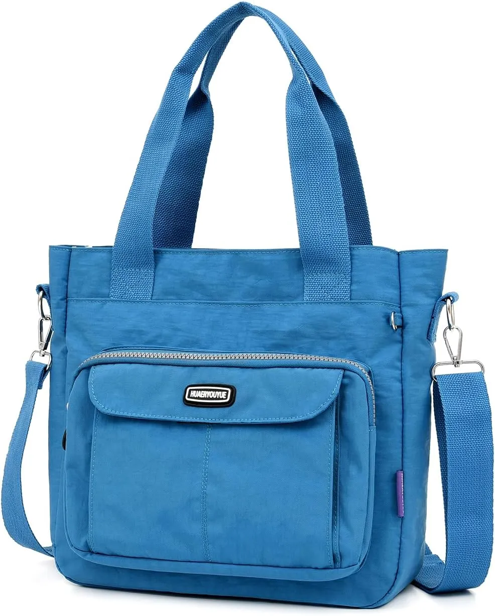 Women's Crossbody Tote Bag with Multiple Pockets, Adjustable Strap
