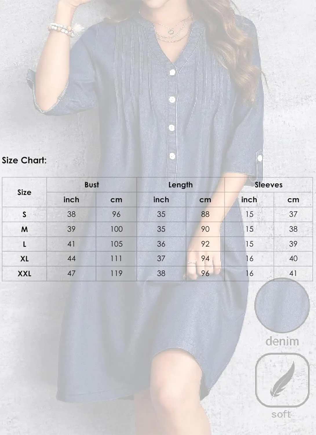 Women's Dark Blue Half Sleeve Plain Shift Mini Dress Elegant Buttons Down Short Dress Summer Formal Denim Jean Outfits