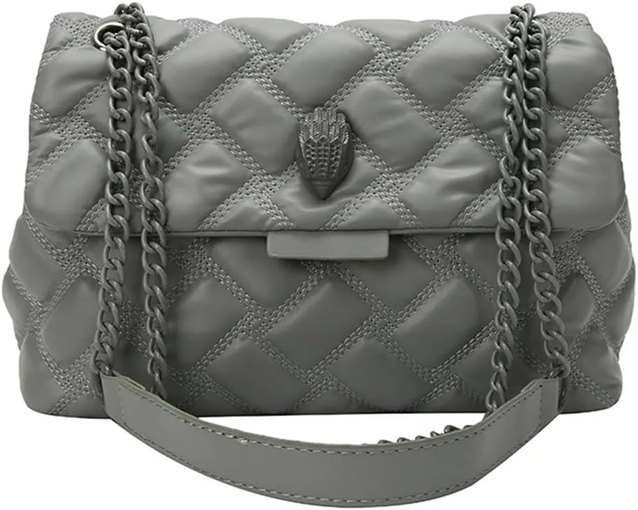 Women's Elegant Quilted Design Cute Shoulder Bag, Fashionable Shoulder Crossbody Chain Women's Bag for Women & Girls