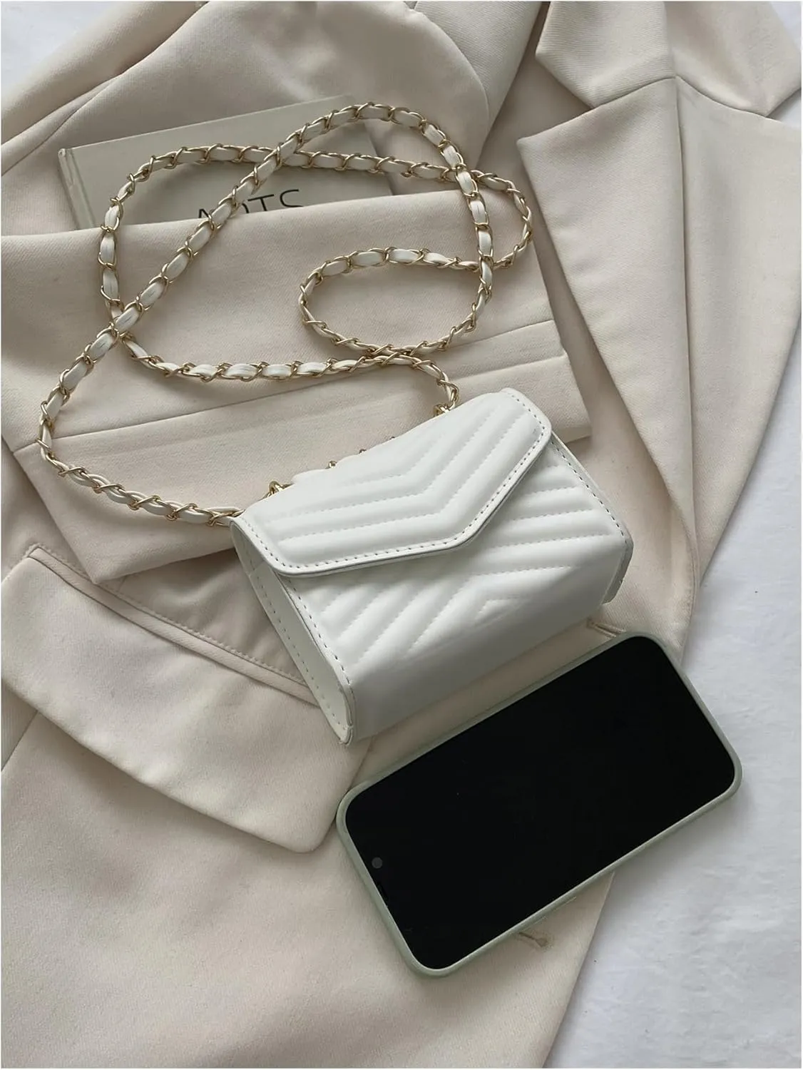 Women's Falp Square Bag Pu Leather Mini Shoulder Bags Elegant Crossbody Bags