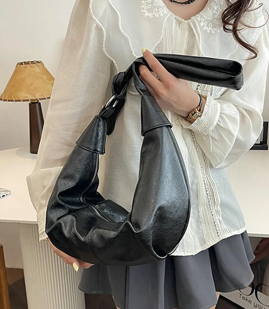 Womens Fashion Shoulder Crossbody Bag Soft Vegan leather Tote Purse Large Dumpling Handbag Top Handle Y2k Satchel