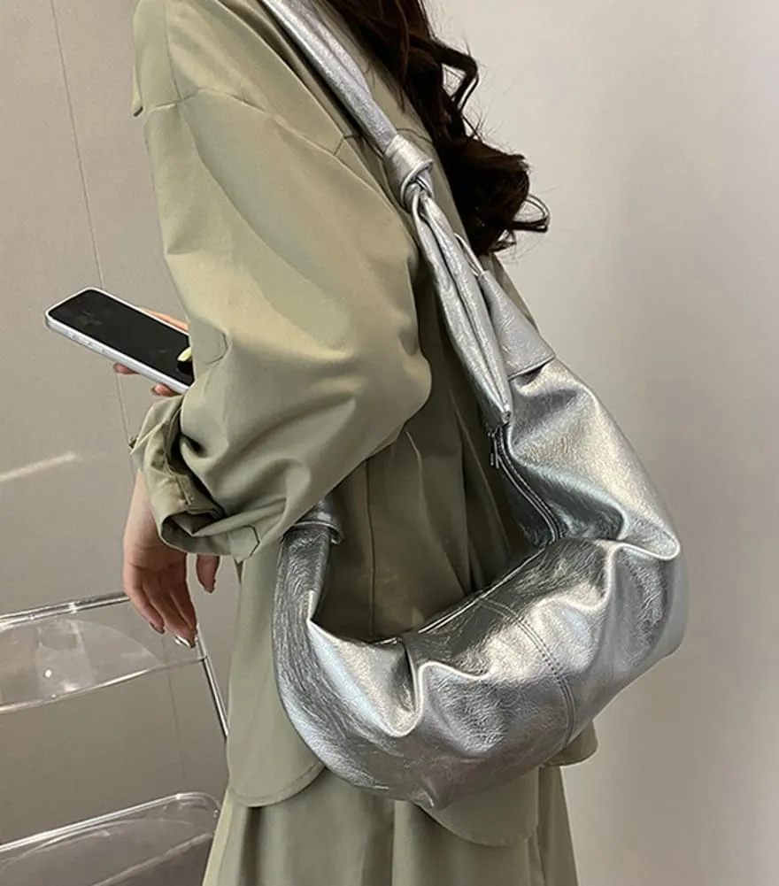 Womens Fashion Shoulder Crossbody Bag Soft Vegan leather Tote Purse Large Dumpling Handbag Top Handle Y2k Satchel