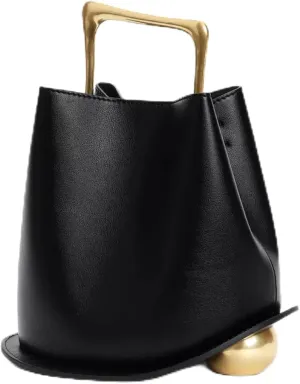 Women's Genuine Leather Personalized Bucket Handbag Bag, Homeless Retro Single-shoulder Crossbody Bag, Classic Chinese Style