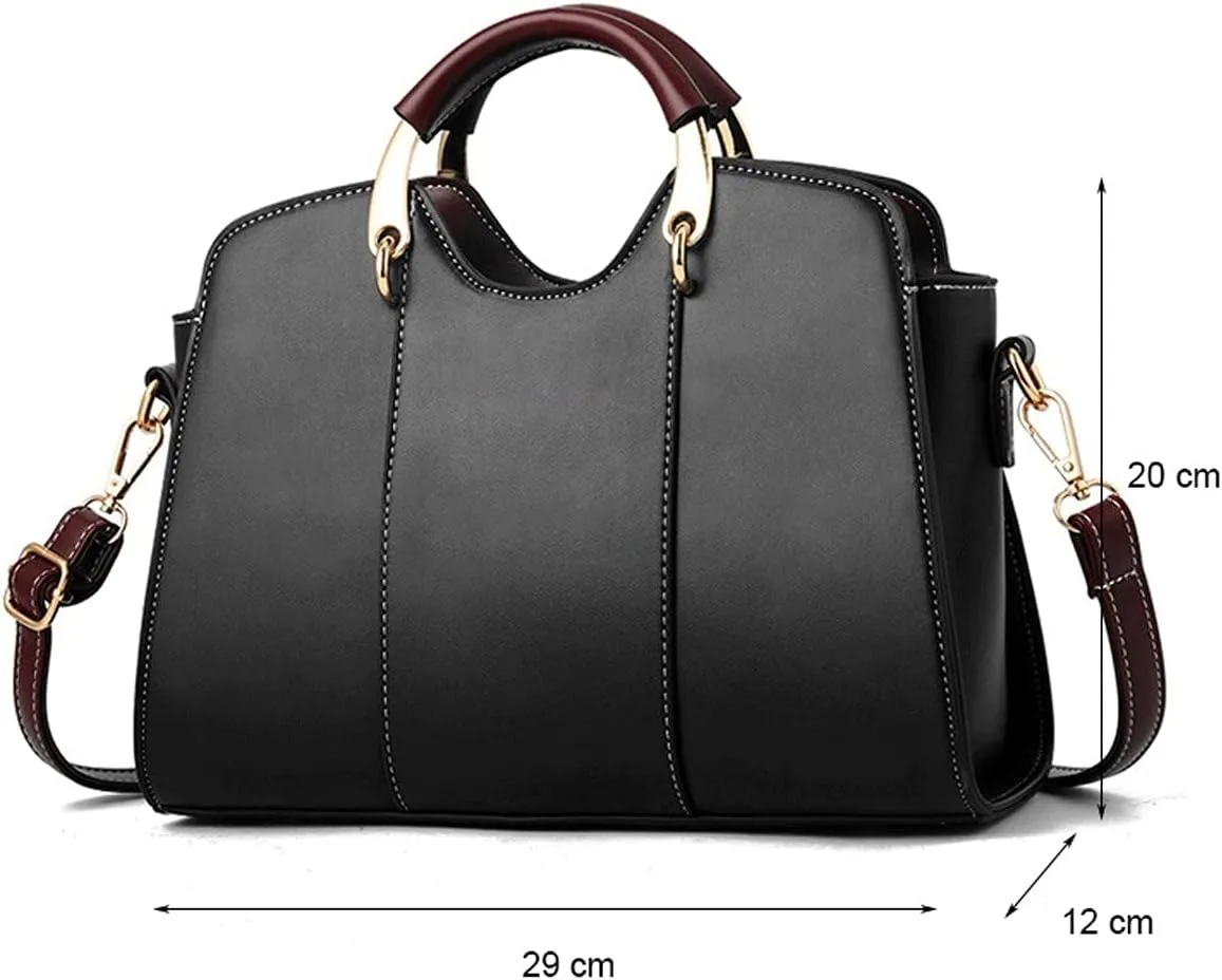 Women's Handbags Female Bag Women Leather Handbag Vintage Messenger Bag Letter Bags for Women Bag Handbag Ladies Hand Bags(Grey)