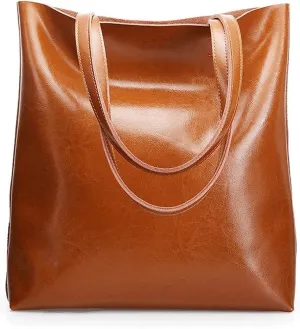 Women's Handbags Leather Shoulder Bag Ladies Genuine Leather Bags for Women Designer Handbag Female Fashion Hand Bags(Coffee)