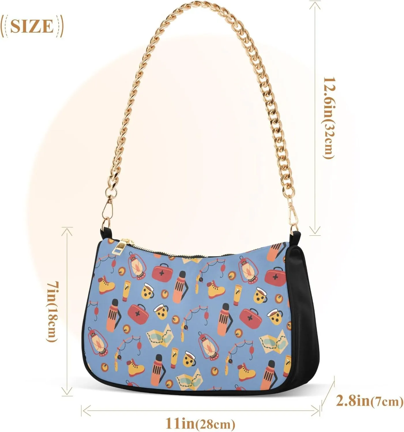 Women's Handbags Tote Crossbody Bag Stylish Purse Ladies Shoulder Bag Handbag Neon Watermelon Black Crescent Bag