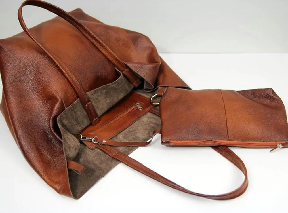 Women's Hobo Bag PU Leather Shoulder Bag Glossy Handbag Underarm Purse Top Handle Satchels Large Totes