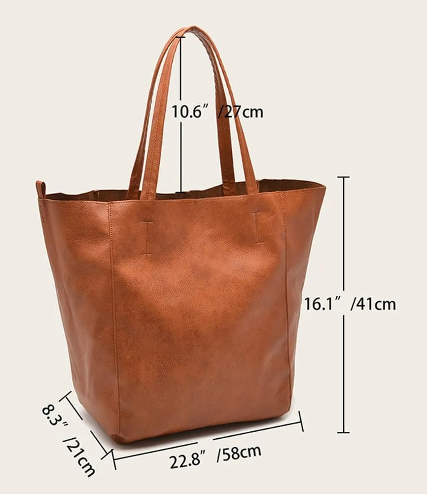 Women's Hobo Bag PU Leather Shoulder Bag Glossy Handbag Underarm Purse Top Handle Satchels Large Totes