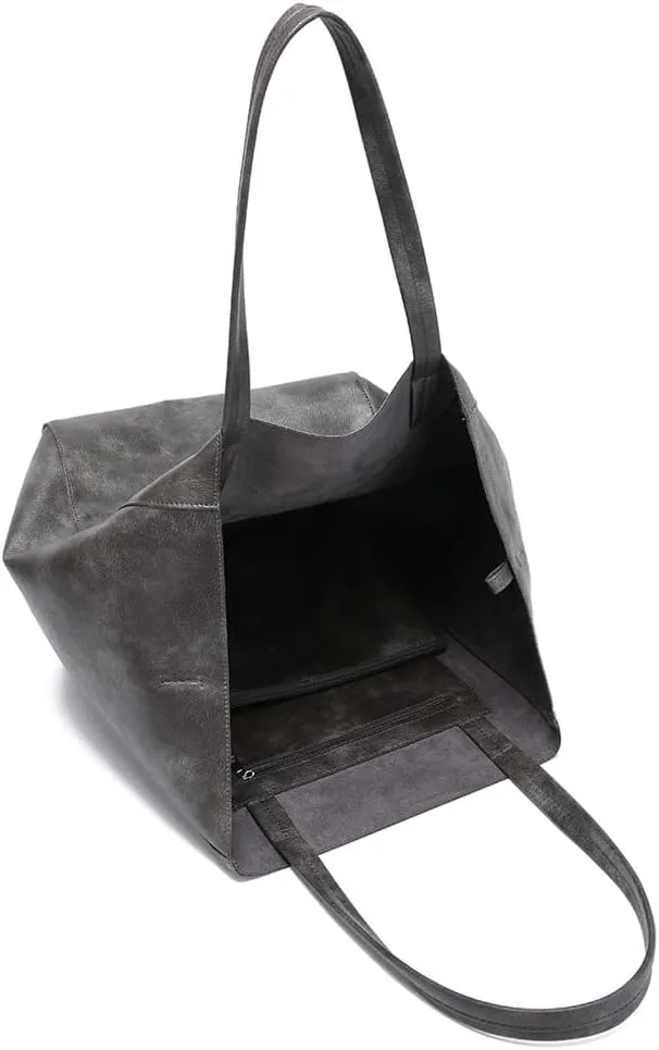 Women's Hobo Bag PU Leather Shoulder Bag Glossy Handbag Underarm Purse Top Handle Satchels Large Totes