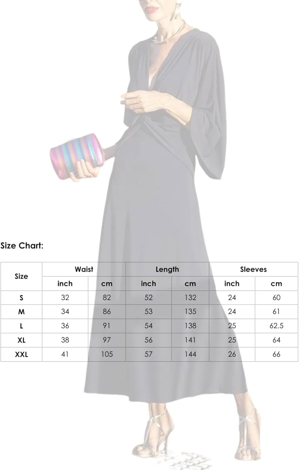 Women's Navy Crossover V-Neck Loose Long Sleeve Shift Summer Maxi Dress Simple Solid Casual Elegant Dress