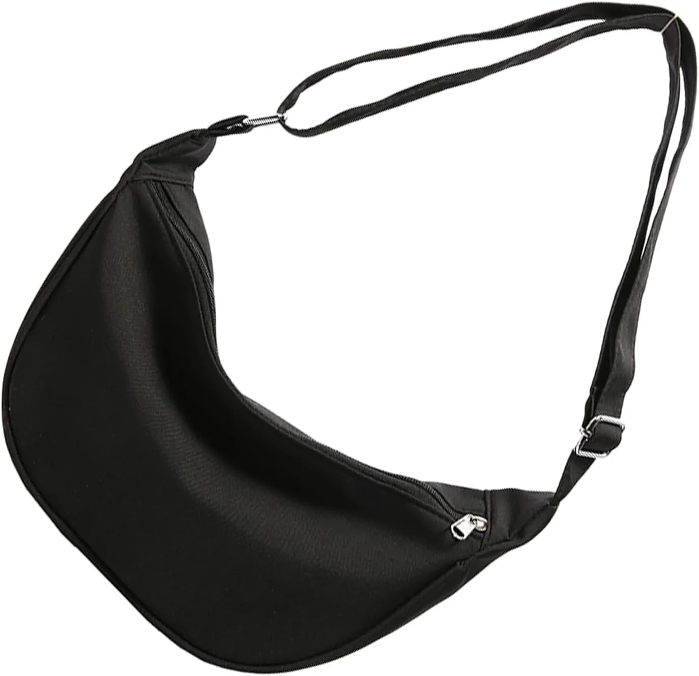 Women's Nylon Crossbody Bag Large Capacity Shoulder Bags Sling Purse Crescent Bag with Adjustable Strap