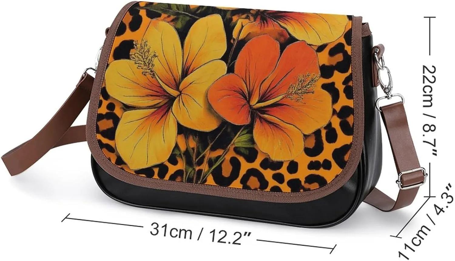 Womens PU Leather Crossbody Bag Lightweight Cellphone Purse Handbags with Adjustable Strap