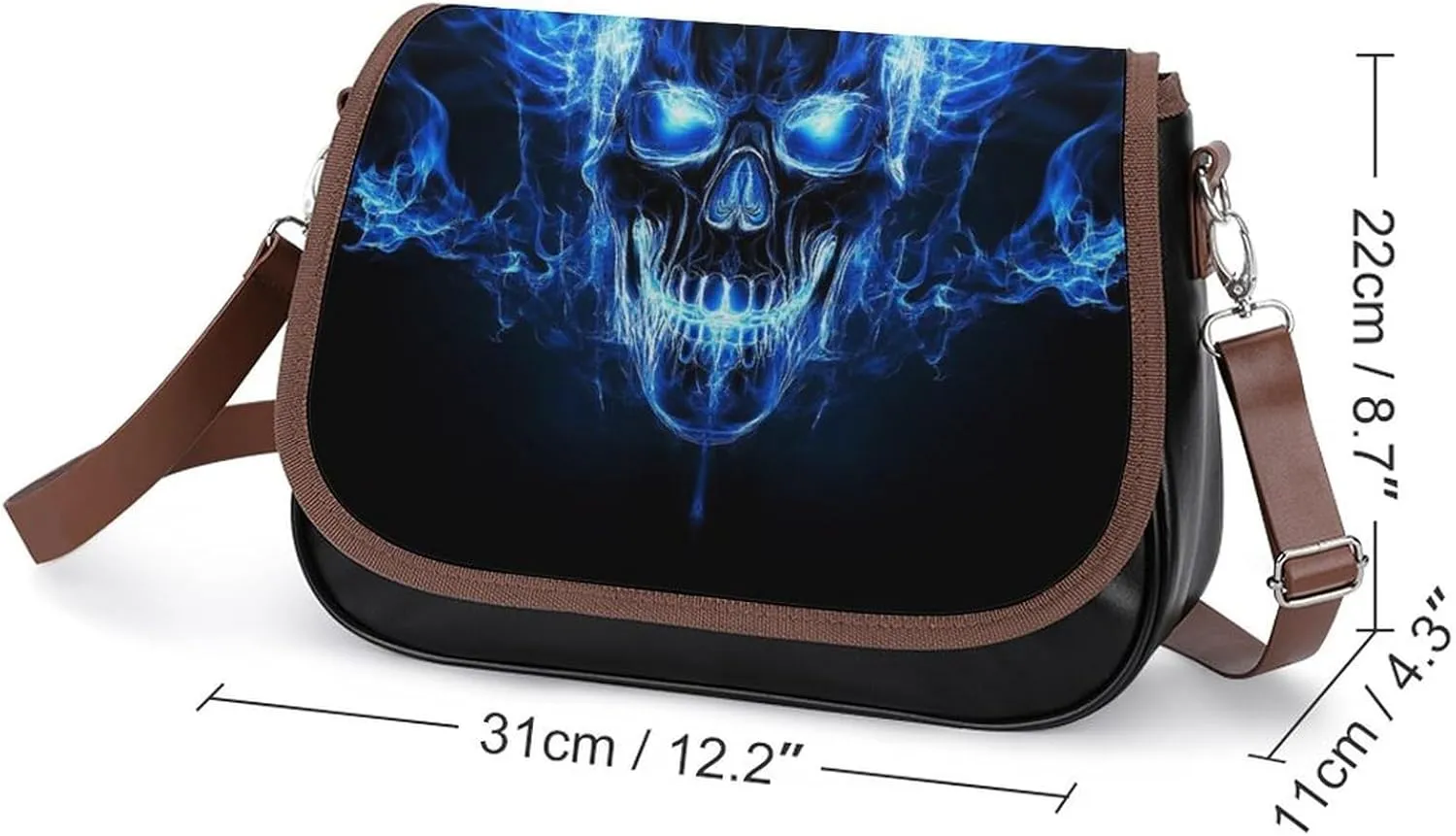 Womens PU Leather Crossbody Bag Lightweight Cellphone Purse Handbags with Adjustable Strap